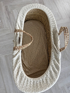 The Little Green Sheep Organic Knitted Moses Basket (3 foto / 3)
