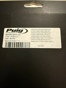 Puig R19 kukkumispunnid Kawasaki Z750, Z750R, Z1000 (4 foto / 5)