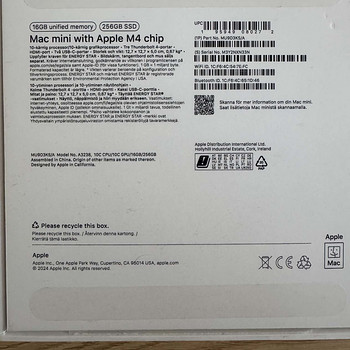 Apple Mac mini M4 (2024) 16GB/256GB — как новый, гарантия