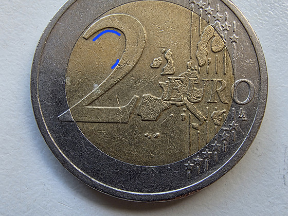 German 2002 2 eurot. Mark A defektidega