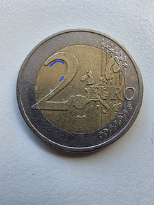 German 2002 2 eurot. Mark A defektidega (1 foto / 2)