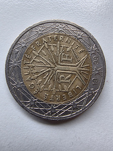 France 1999 a 2 euro. Pooled vastupidi veaga (4 foto / 6)