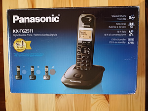 Panasonic KX-TG2511/ НОВЫЙ/ Беспроводной стационарный телефо (2 фото из 6)