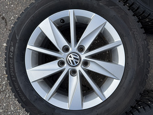 15" Volkswagen originaalveljed 5x112 + naastrehvid 195/65/15 (5 foto / 8)