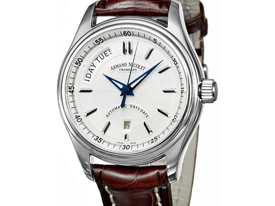 Kell Armand Nicolet Tramelan M02 Day Date roostevaba teras automaatne