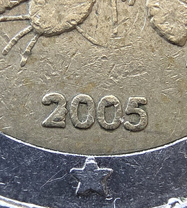 Finland 2005 2 euro. Dfektid õitel ja tähtedel. Väga harv. (3 foto / 6)