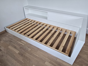 Детская кровать Woood Connect 90x200 см, белая (3 фото из 6)