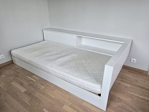 Детская кровать Woood Connect 90x200 см, белая (4 фото из 6)