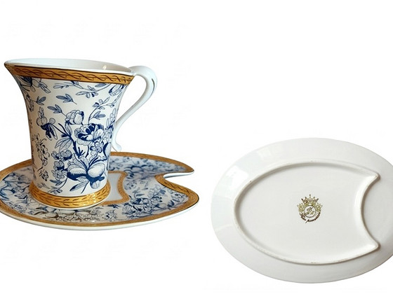 Kohvi-/teetassialused "Palitra" KF Fine Porcelain, 2 komplekti