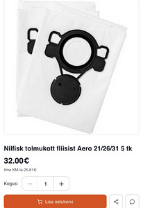Vee- ja tolmuimeja Nilfisk Aero 26-21 PC (3 foto / 3)