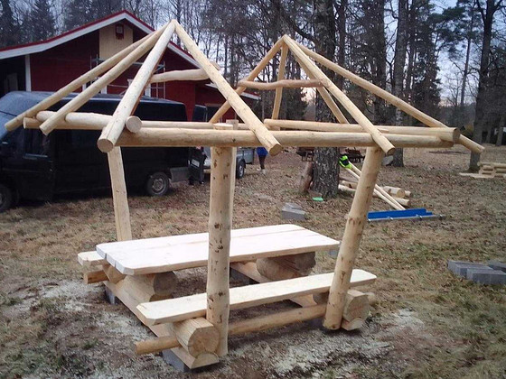 Беседка из сруба