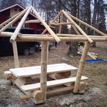 Беседка из сруба