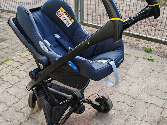 Автолюлька Maxi-Cosi CabrioFix + база EasyFix (Isofix) + рама коляски