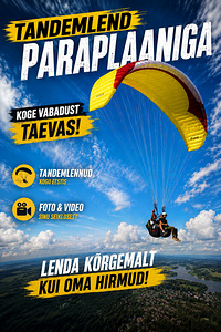 Подарочная карта: полёт на параплане + видео (1 фото из 1)