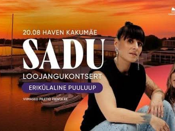 SADU kontsert 20.08 - 2 piletit