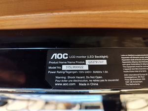 32" AOC monitor aoc q3279vwf (2 foto / 4)