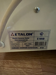 Konvektorkütteseade Etalon E10UB 1000W (4 foto / 5)