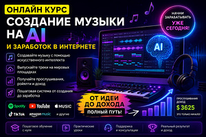 Veebikursus: muusika loomine AI abil ja internetis teenimine (1 foto / 1)