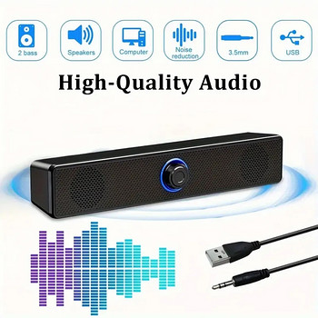 Desktop Speakers.20 Вт Led Aux-Usb,USB-акустическая система