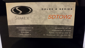 Мощные финские колонки Simex (4 фото из 4)