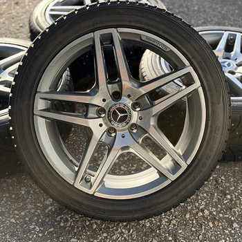 18" оригинальные диски Mercedes-Benz 5x112 + шипованные шины 245/45