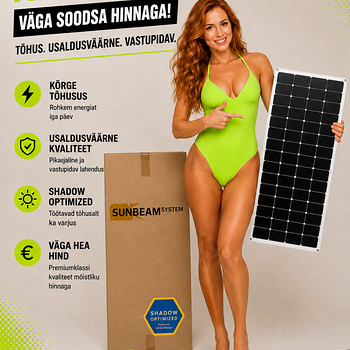 Sunbeam Tough 111W гибкая 12V солнечная панель для лодки