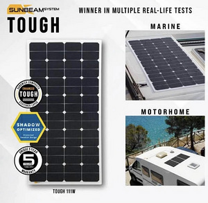 Sunbeam Tough 111W painduv 12V päikesepaneel paadile (2 foto / 10)