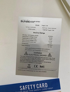 Sunbeam Tough 111W painduv 12V päikesepaneel paadile (6 foto / 10)