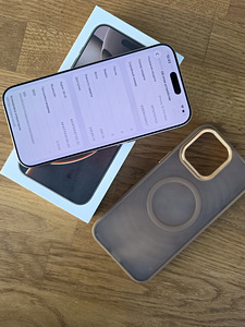 iPhone 16 Pro Max 256GB Gold, как новый, гарантия, 99% (1 фото из 2)