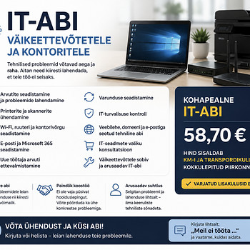 IT-abi väikeettevõtetele ja kontoritele