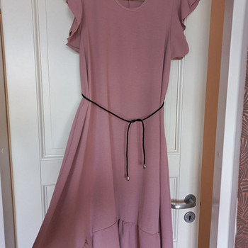 Розовое платье. Размер L-XL
