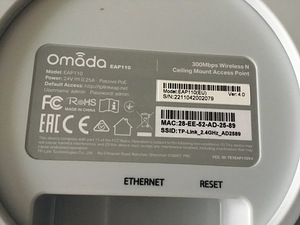 WiFi pääsupunkt TP-Link Omada EAP110 koos PoE toitega (4 foto / 4)