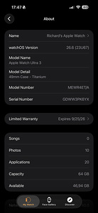 Apple Watch Ultra 3 GPS + Cellular 49mm Titanium, Garantii! (6 foto / 6)