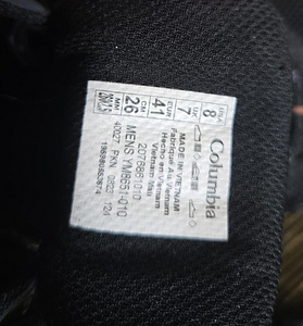 Columbia matkasaapad, nr 41 (sisetald 27 cm) (2 foto / 3)