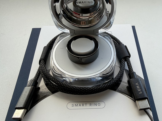 Умное кольцо Luna Gen 2 Midnight Black, размер 8