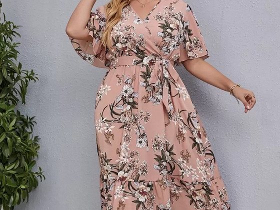 SHEIN Clasi lilleline maksikleit, XXL uus