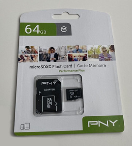 PNY 64GB microSDHC Card Performance Plus (1 фото из 2)