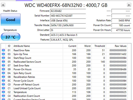 Müüa HDD WD40EFRX 4.0Tb