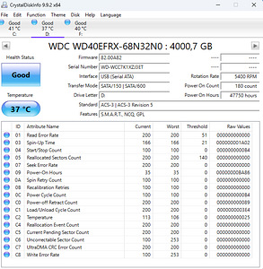 Müüa HDD WD40EFRX 4.0Tb (1 foto / 1)
