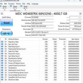 Müüa HDD WD40EFRX 4.0Tb
