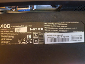 AOC C24G1 24" kumer monitor (2 foto / 3)