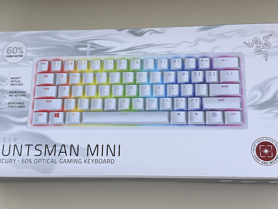 Razer Huntsman Mini Mercury Red Switch, SWE , White