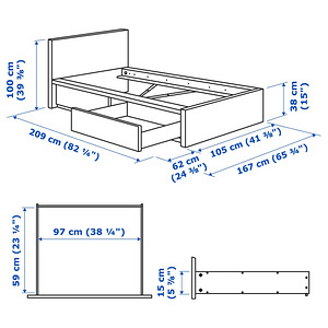 Кровать malm ikea (2 фото из 3)