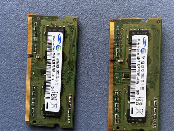 1GB DDR3 mälu SO-DIMM 204pin PC3-10600S 1333MHz