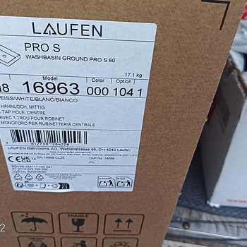 Müüa valamu Laufen 60 uus pakendis