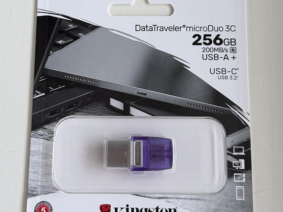 Kingston 256GB DataTraveler MicroDuo 3C USB Flash Drive