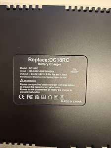 Makita DC18RC kiirlaadija (analoog) 14,4V–18V (3 foto / 3)