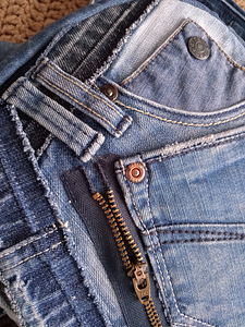 Джинсовая сумка "Denim Circle" — 100% ручная работа / Уникальная (5 фото из 10)