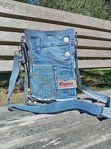Джинсовая сумка "Urban Indigo" – 100% ручная работа / уникальная (1 фото из 10)