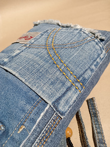 Джинсовая сумка "Urban Indigo" – 100% ручная работа / уникальная (4 фото из 10)